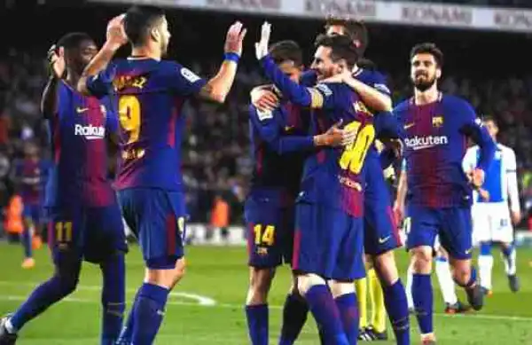 Barcelona make record-breaking £111m following the departure of nine players 